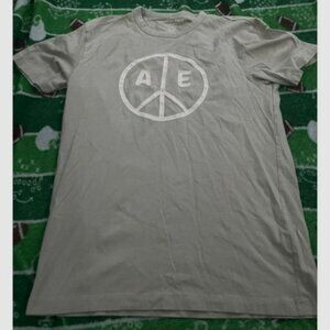 american eagle men green super soft slub graphic t shirt